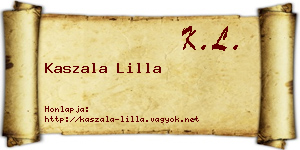 Kaszala Lilla névjegykártya